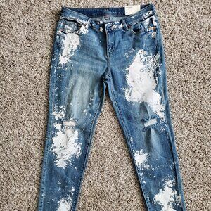 New York & Company Splatter Soho Boyfriend Jeans sz.6